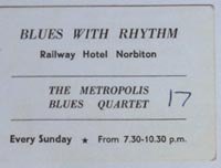 Railway Hotel Norbiton Club card
